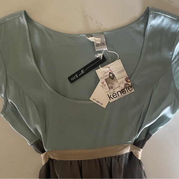 100% silk short sweet dress with ribbon Kensie size 4 NWT ADORABLE! - Picture 4 of 7